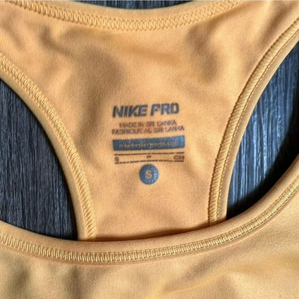 Nike neon orange sports bra - size small